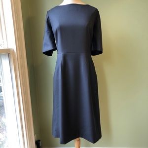 NEW! J. Crew Wool Short Sleeve Grey Sheath Dress